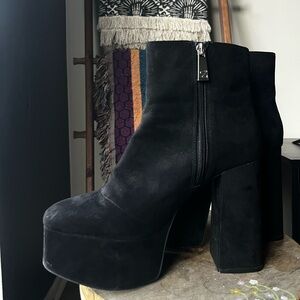 Zara Platform Heeled Ankle Boots